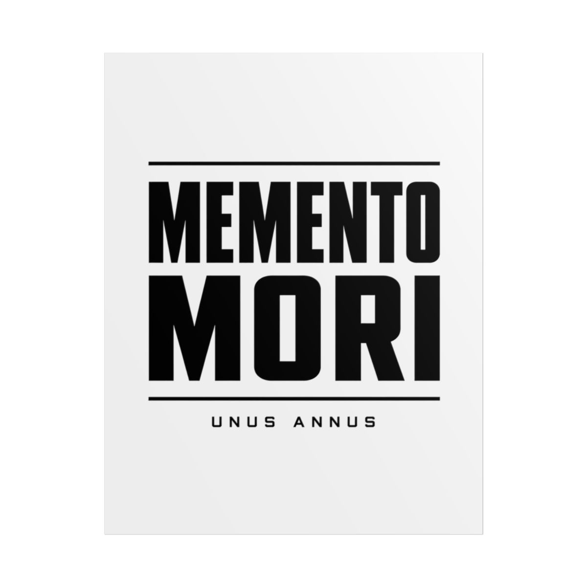 Unus Annus "MEMENTO MORI" Poster