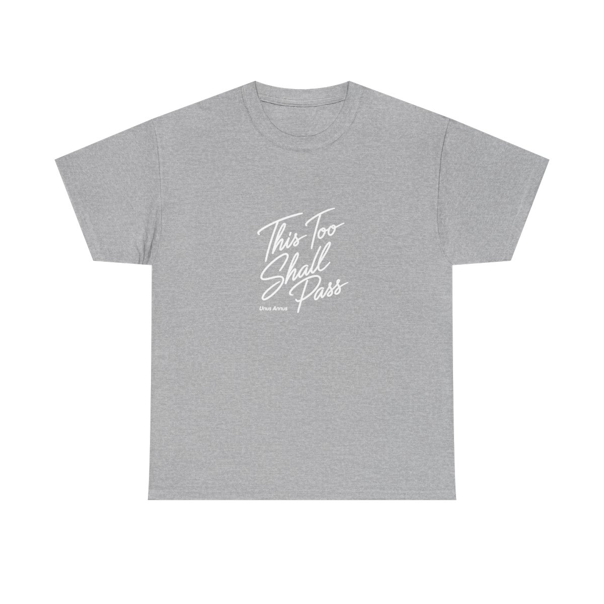 Unus Annus "This Too Shall Pass" Unisex Tee - alternate angle 3, merchandise