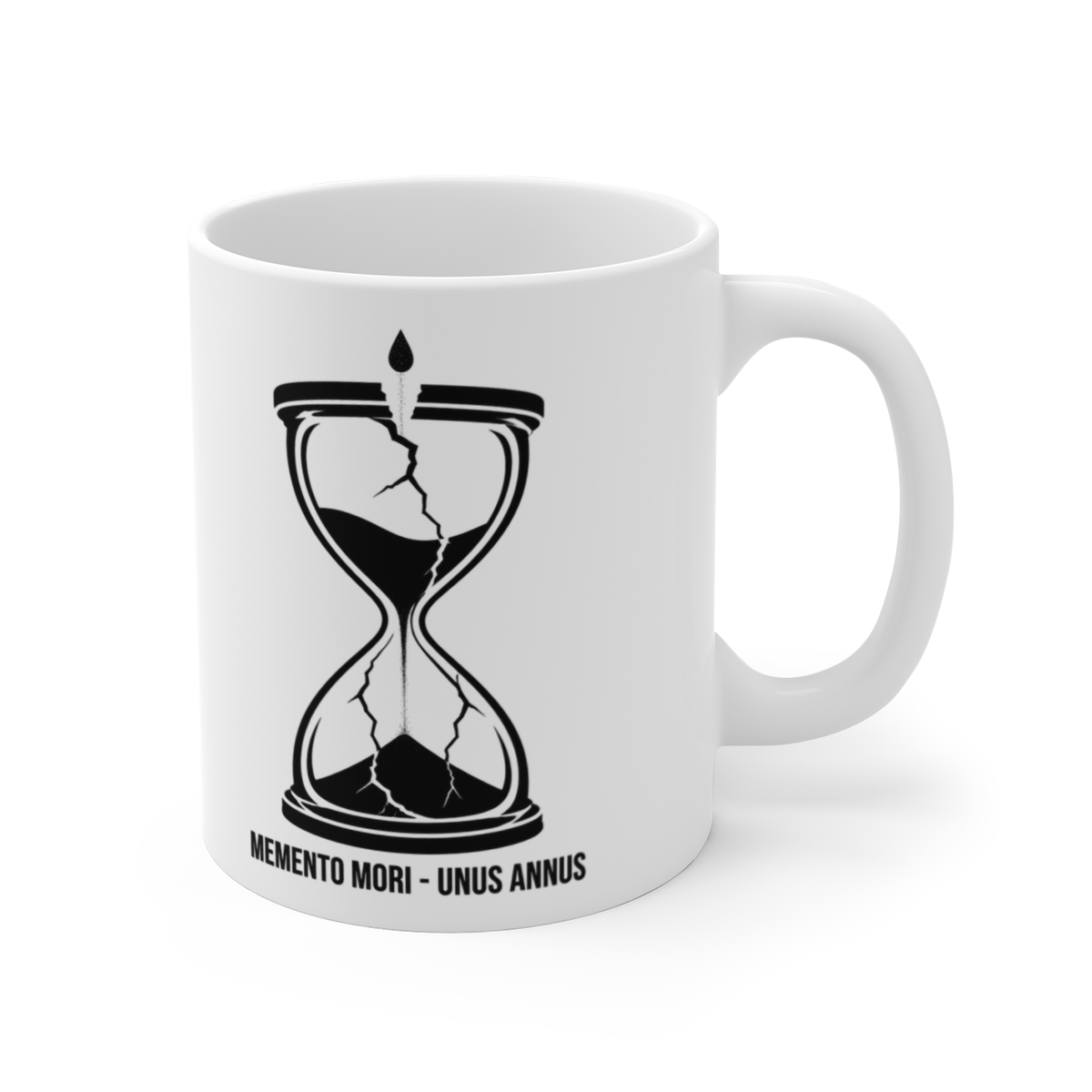 Unus Annus "Memento Mori - Unus Annus" White Mug - Unus Annus official Mugs & Drinkware merch